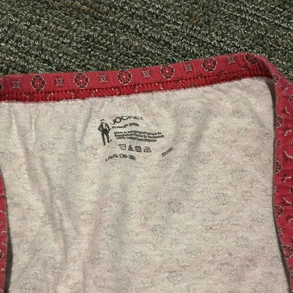 Red Patterned Bikini Briefs - Picture 2 of 2